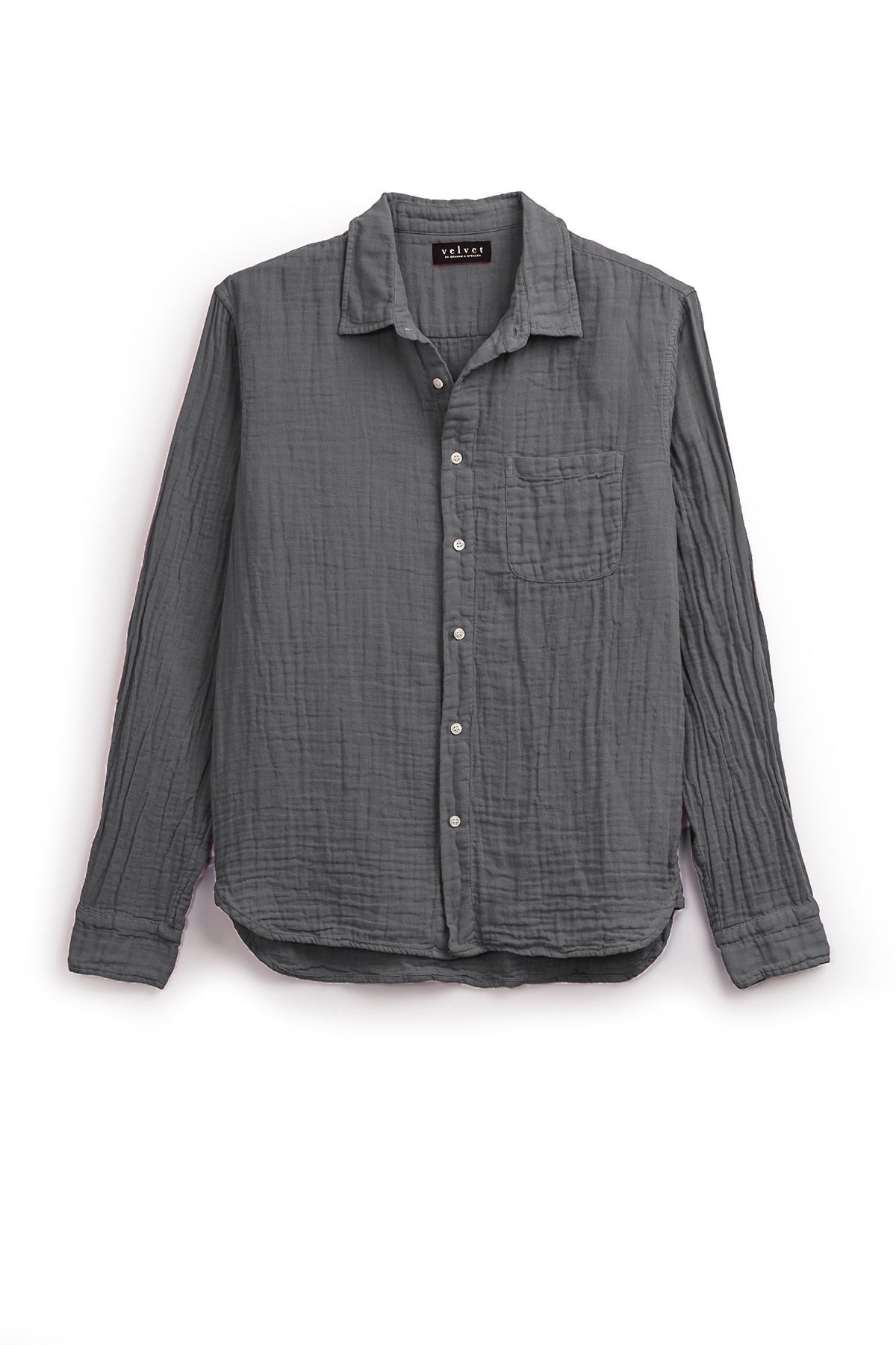 ELTON COTTON WOVEN BUTTON-UP SHIRT - Velvet Staging 2.0-26916135141572