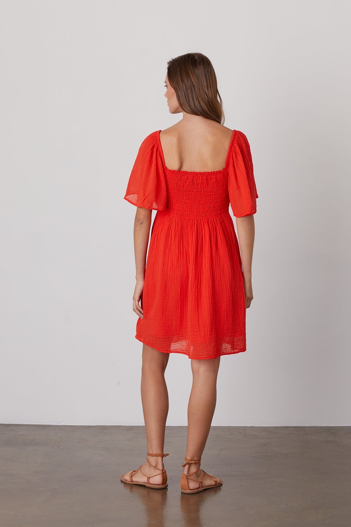 ESME SMOCKED COTTON GAUZE DRESS - Velvet Staging 2.0