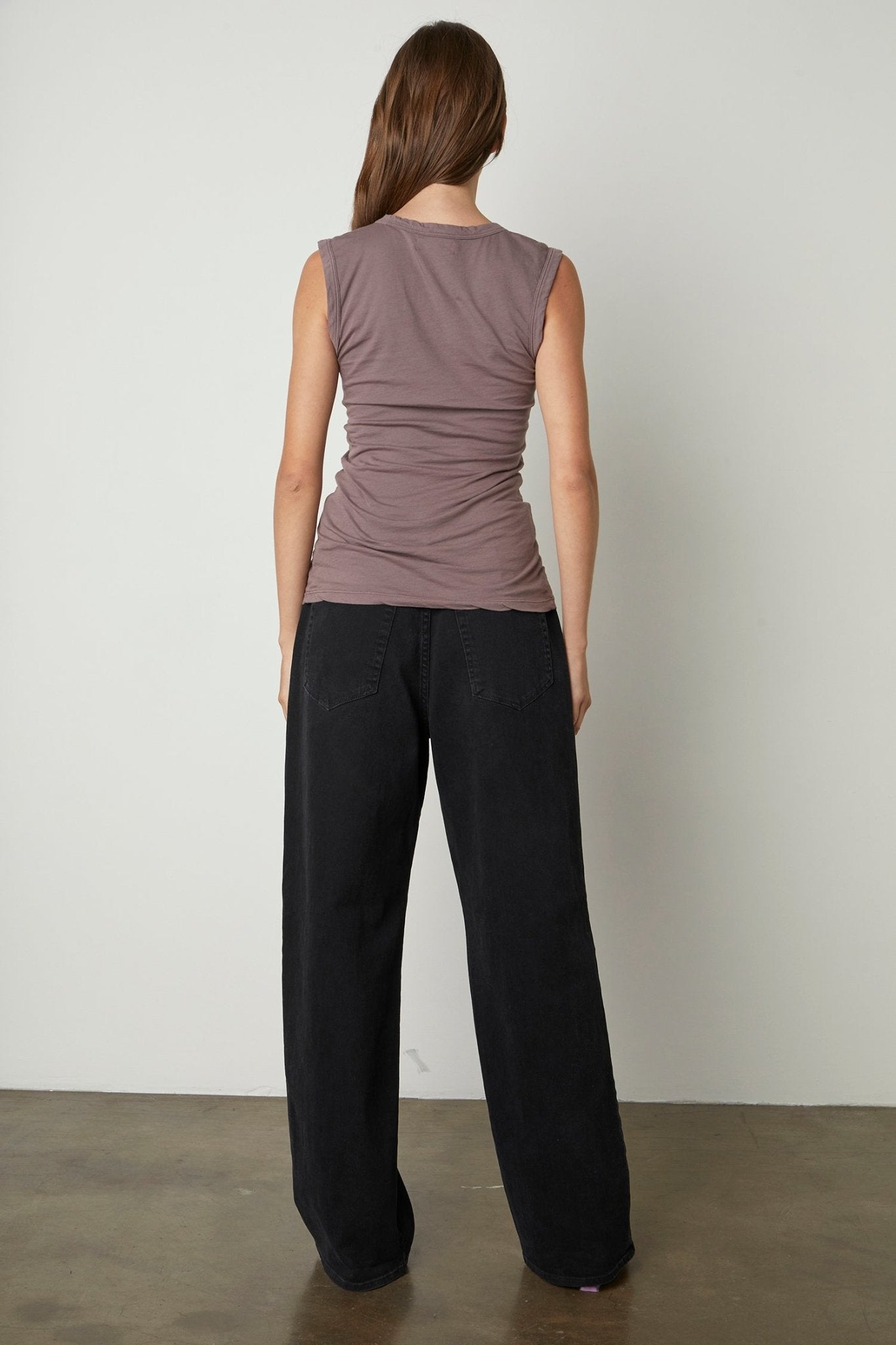 ESTINA GAUZY WHISPER FITTED TANK TOP - Velvet Staging 2.0