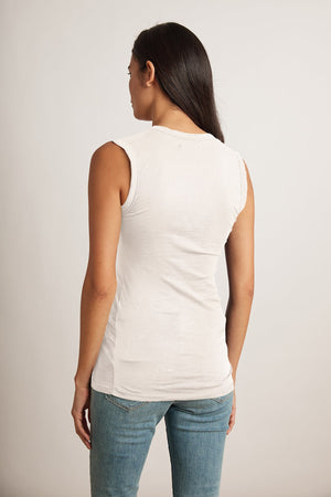 ESTINA GAUZY WHISPER FITTED TANK TOP - Velvet Staging 2.0