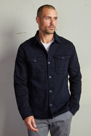 EUGENE BUTTON-UP JACKET - Velvet Staging 2.0