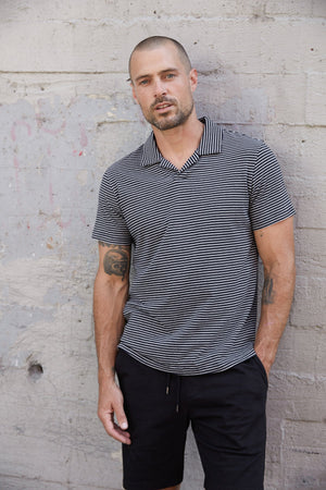 EVERETT STRIPED POLO - Velvet Staging 2.0