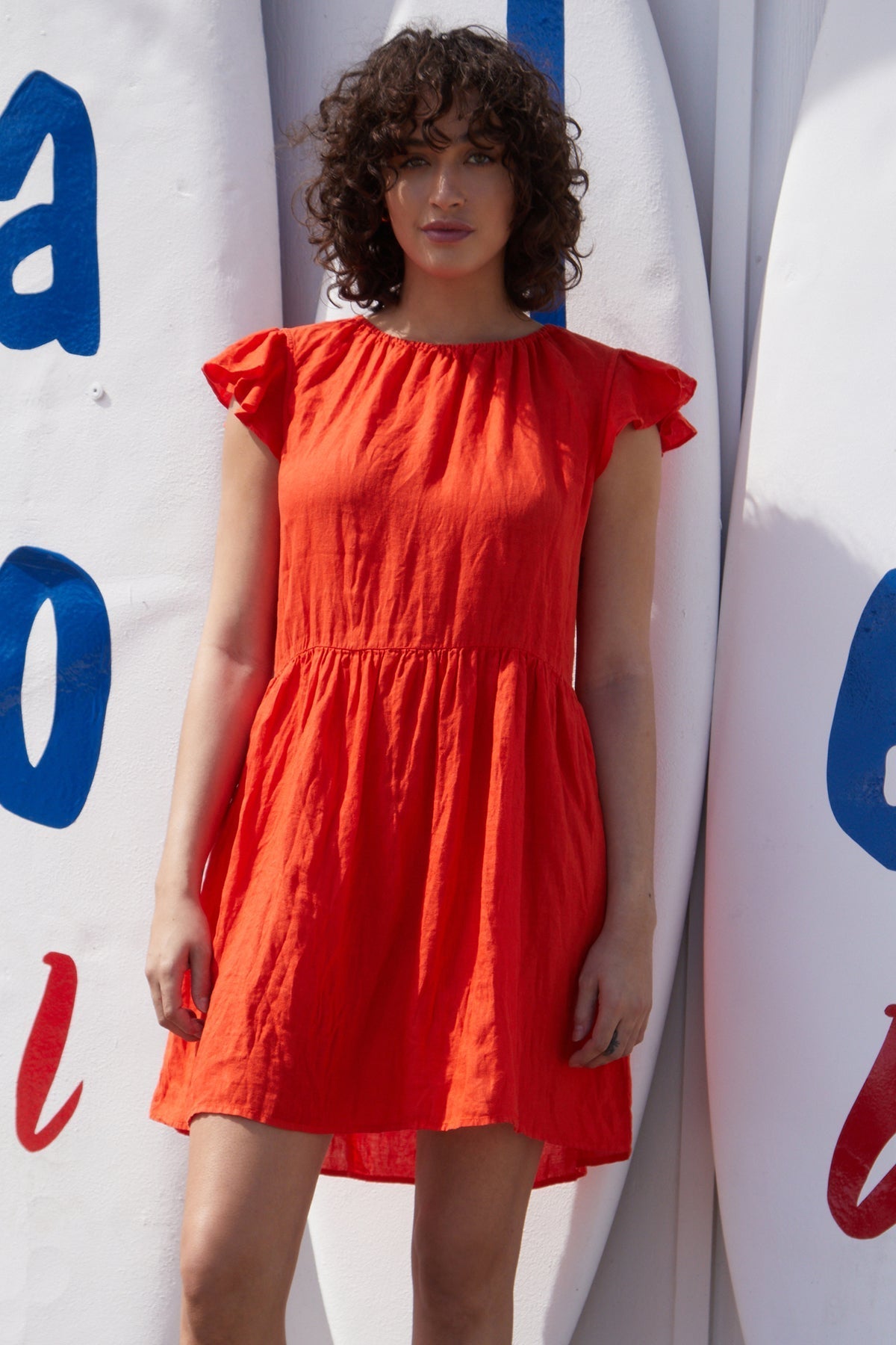 EVONNE LINEN DRESS - Velvet Staging 2.0