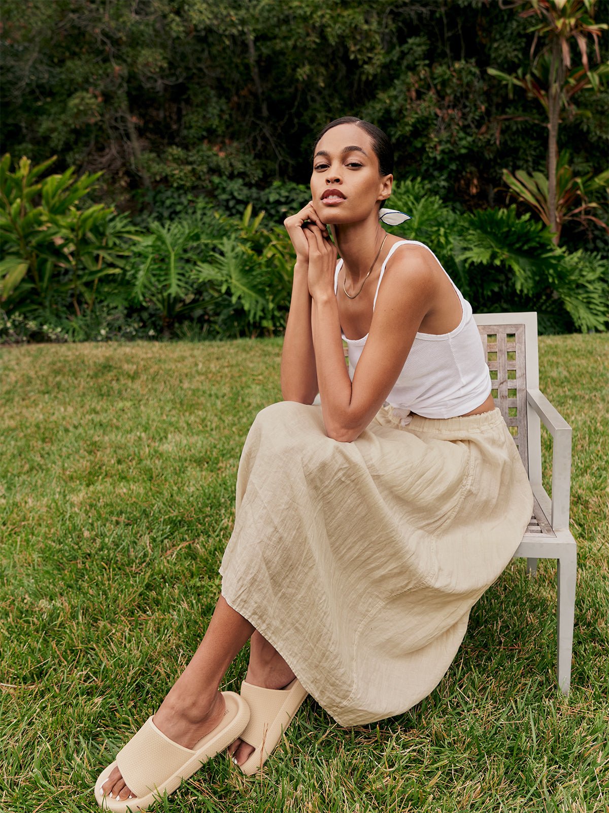 FAE LINEN A-LINE SKIRT - Velvet Staging 2.0-26916138582212