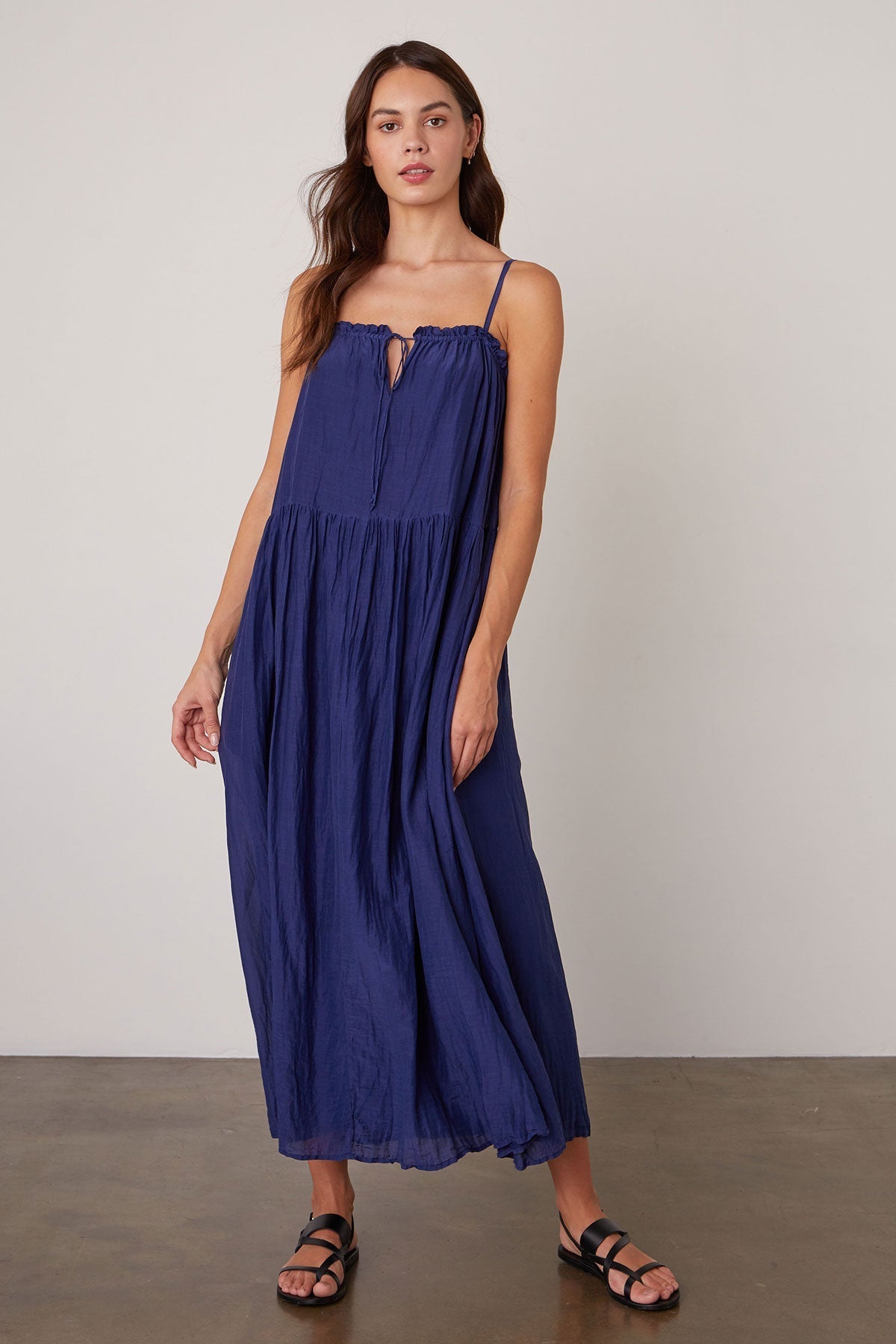 FARRAH RUFFLE CAMI DRESS - Velvet Staging 2.0