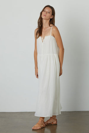 FARRAH RUFFLE CAMI DRESS - Velvet Staging 2.0