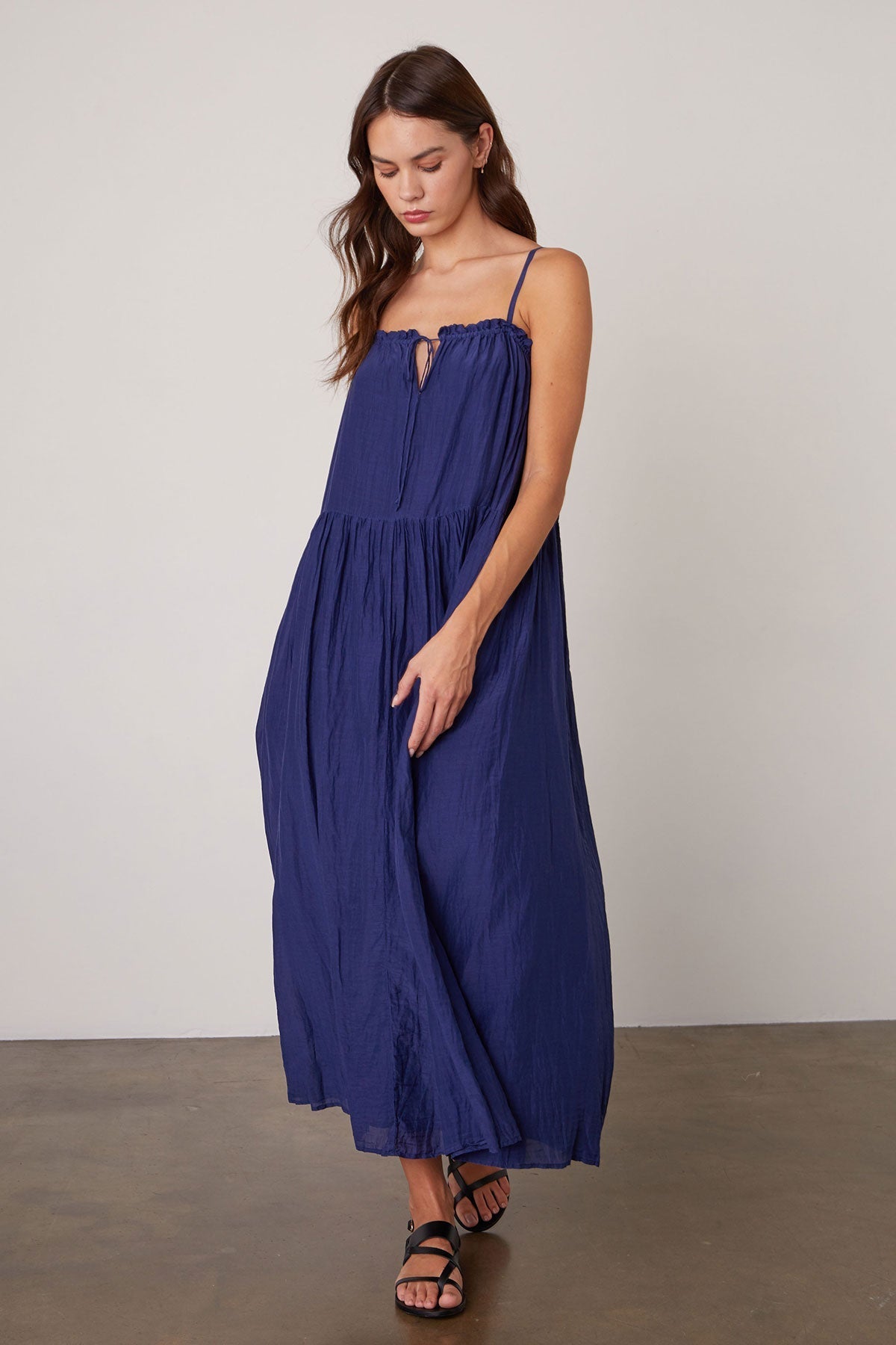 FARRAH RUFFLE CAMI DRESS - Velvet Staging 2.0-26916139630788