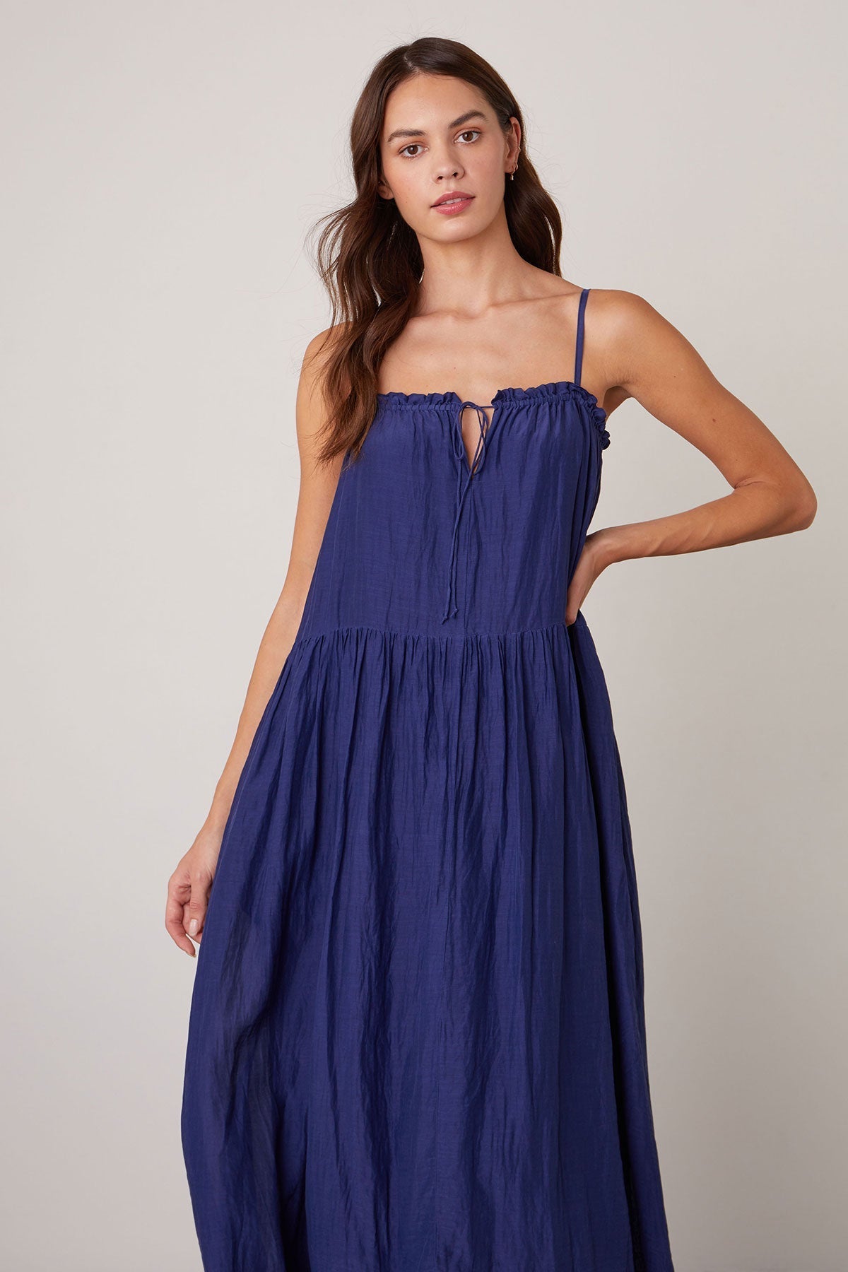 FARRAH RUFFLE CAMI DRESS - Velvet Staging 2.0