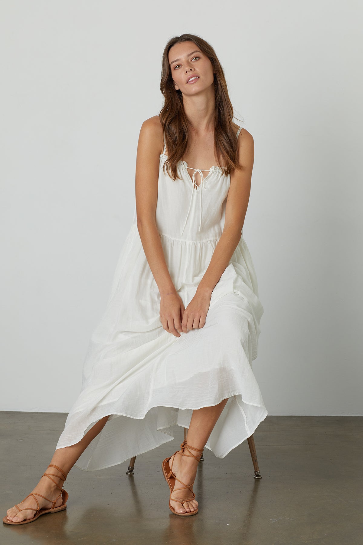 FARRAH RUFFLE CAMI DRESS - Velvet Staging 2.0
