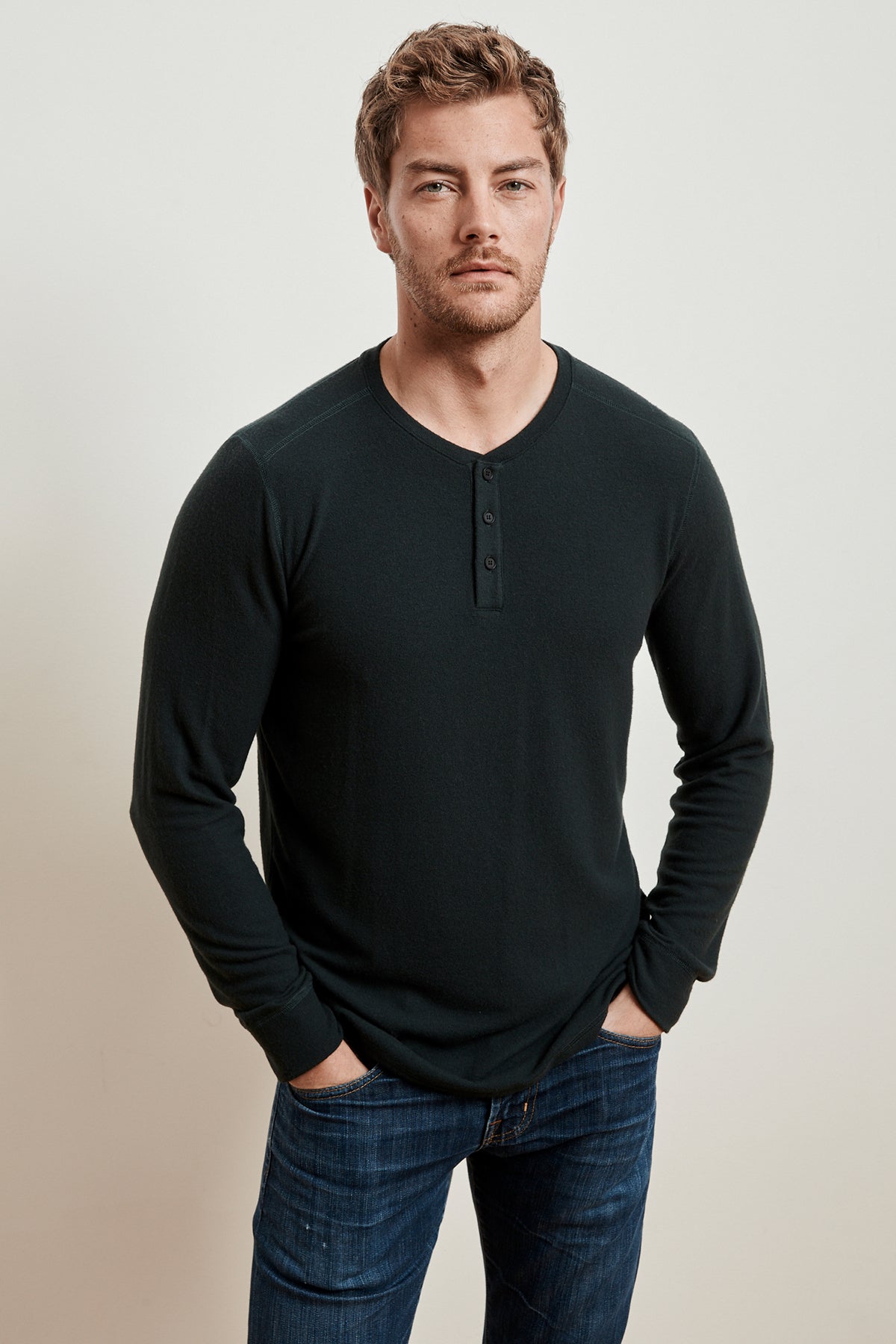 FAUST MARLED COZY JERSEY HENLEY - Velvet Staging 2.0-26916137763012