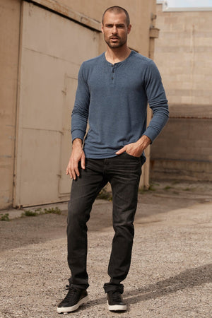 FAUST MARLED COZY JERSEY HENLEY - Velvet Staging 2.0