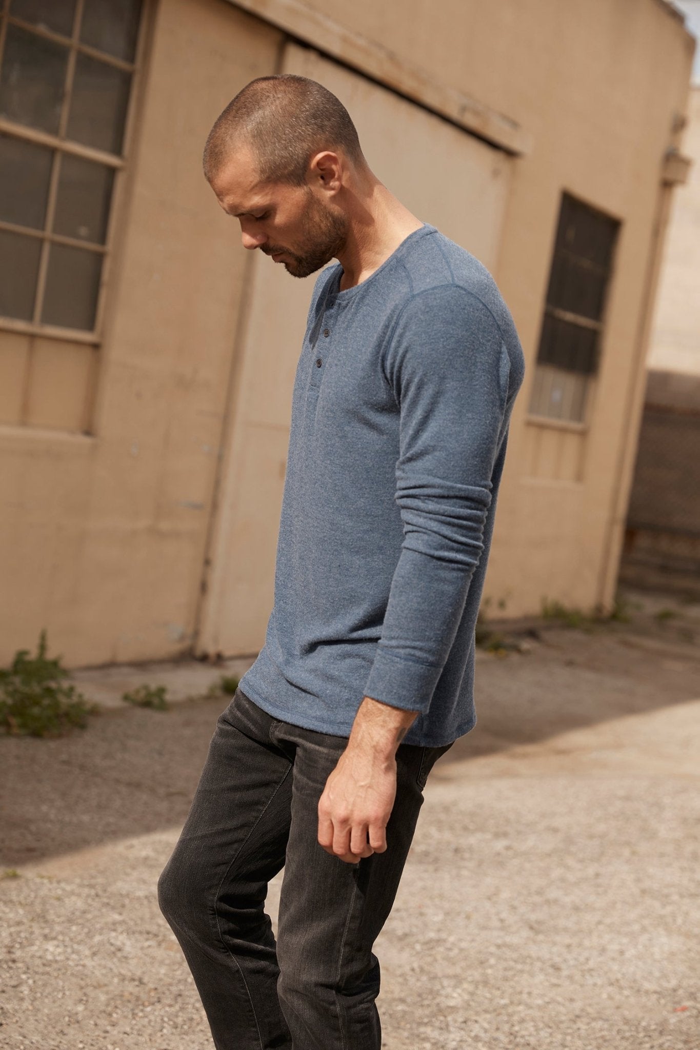 FAUST MARLED COZY JERSEY HENLEY - Velvet Staging 2.0