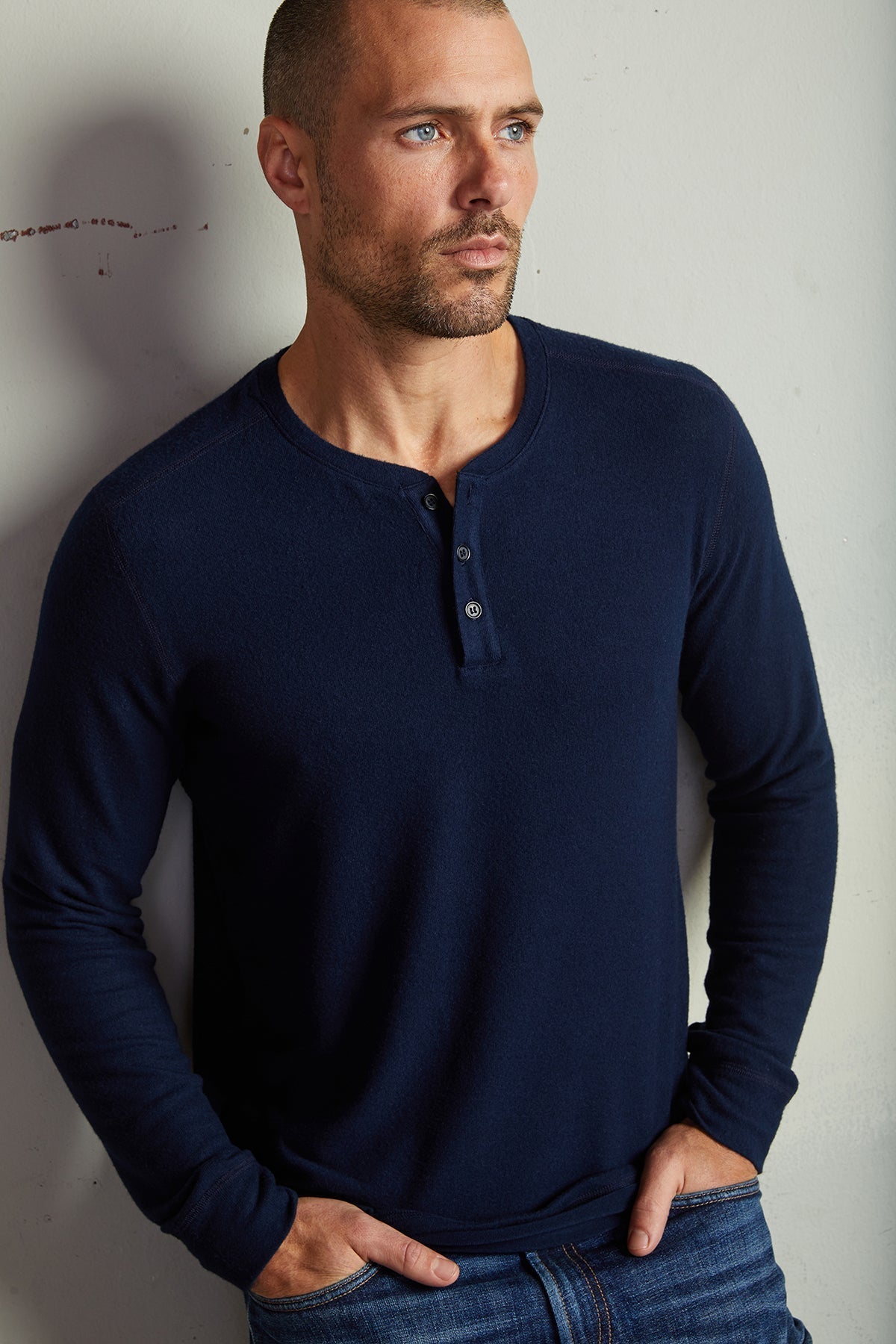 FAUST MARLED COZY JERSEY HENLEY - Velvet Staging 2.0-26916140089540