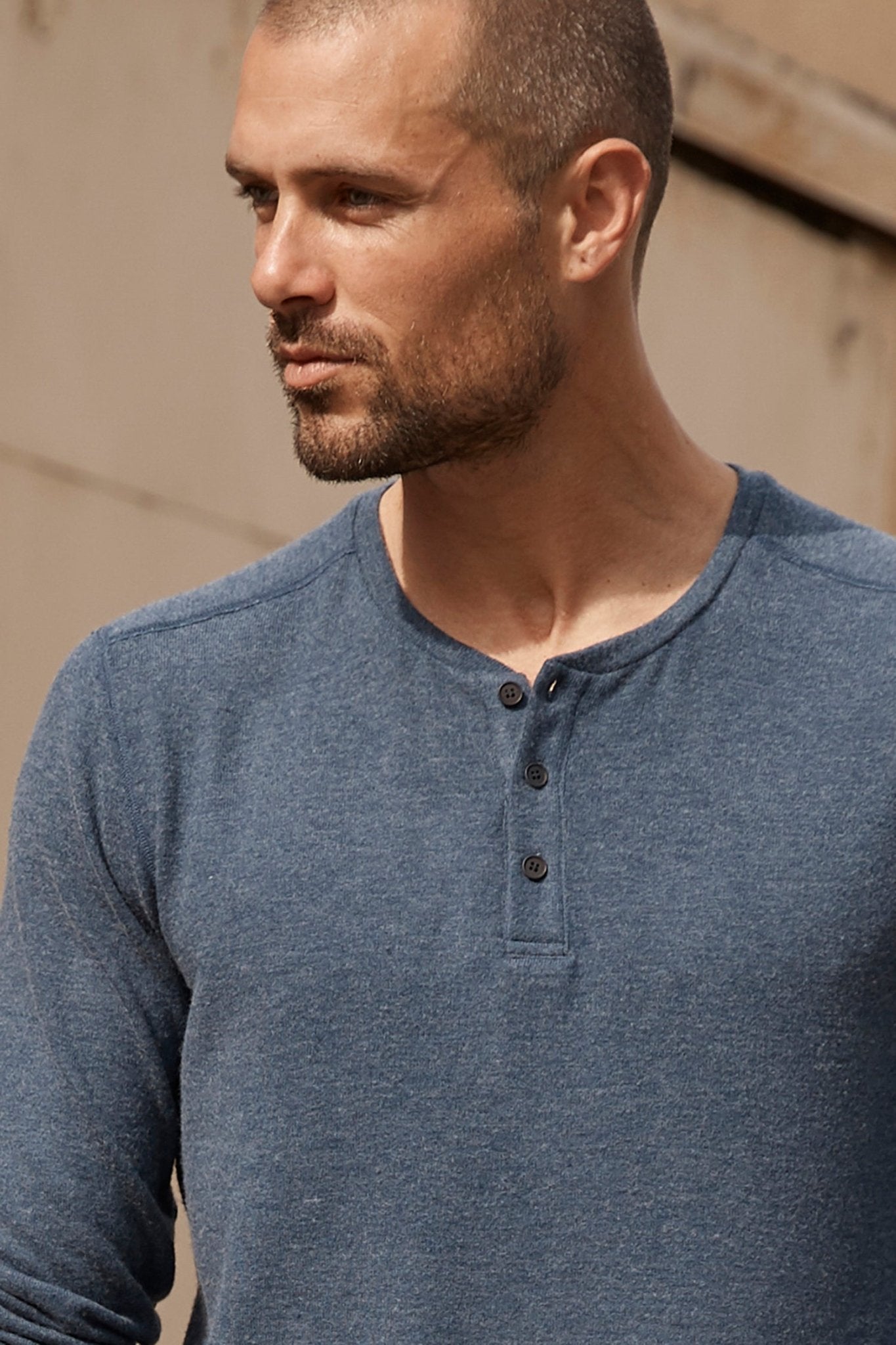 FAUST MARLED COZY JERSEY HENLEY - Velvet Staging 2.0