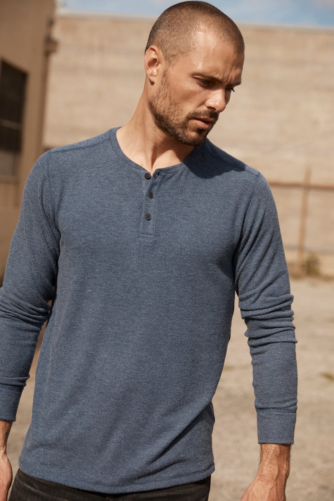 FAUST MARLED COZY JERSEY HENLEY - Velvet Staging 2.0