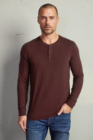 FAUST MARLED COZY JERSEY HENLEY - Velvet Staging 2.0