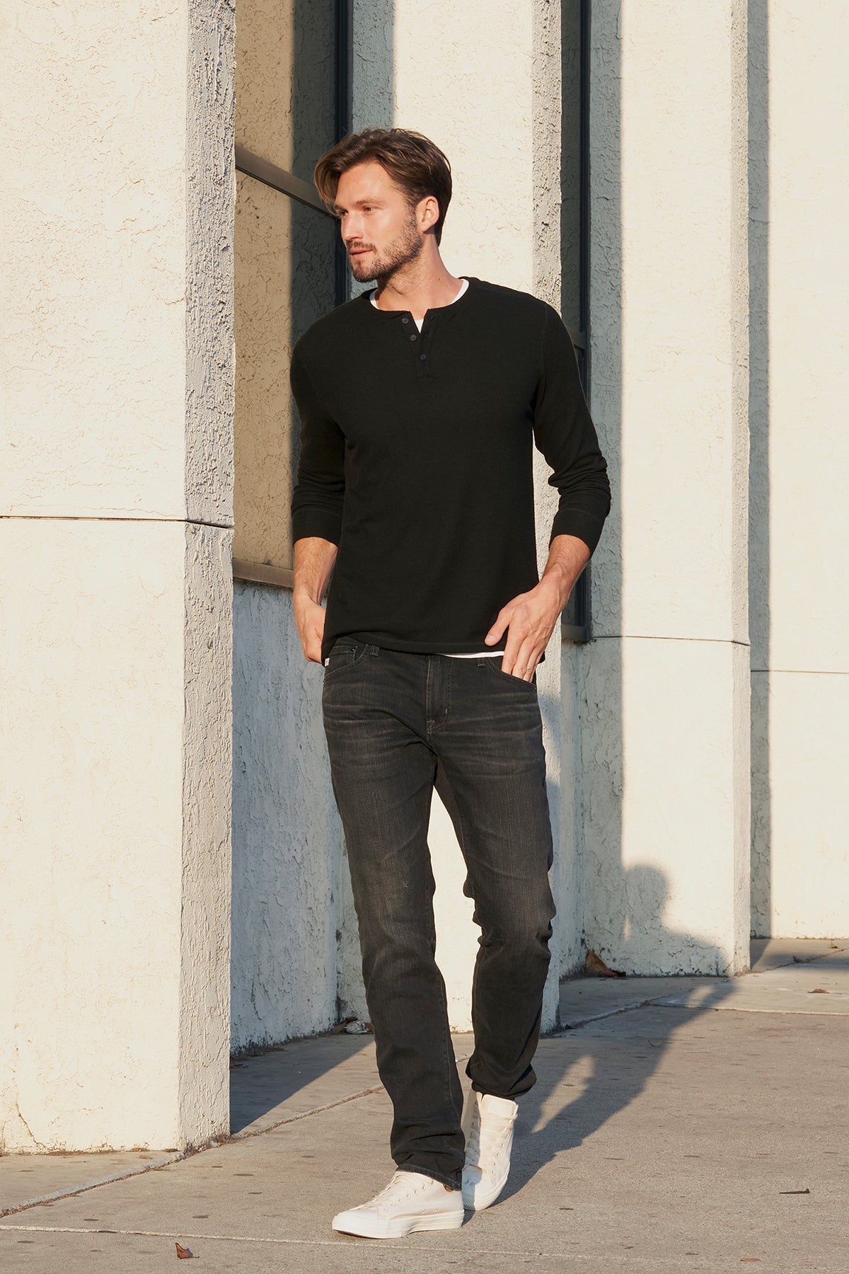 FAUST MARLED COZY JERSEY HENLEY - Velvet Staging 2.0-26916139860164