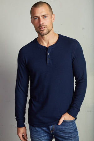 FAUST MARLED COZY JERSEY HENLEY - Velvet Staging 2.0