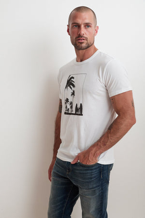 FLYNN SURF GRAPHIC TEE - Velvet Staging 2.0