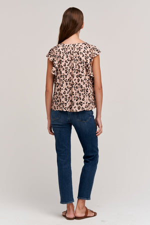 FRANCINE CHEETAH PRINT BLOUSE - Velvet Staging 2.0