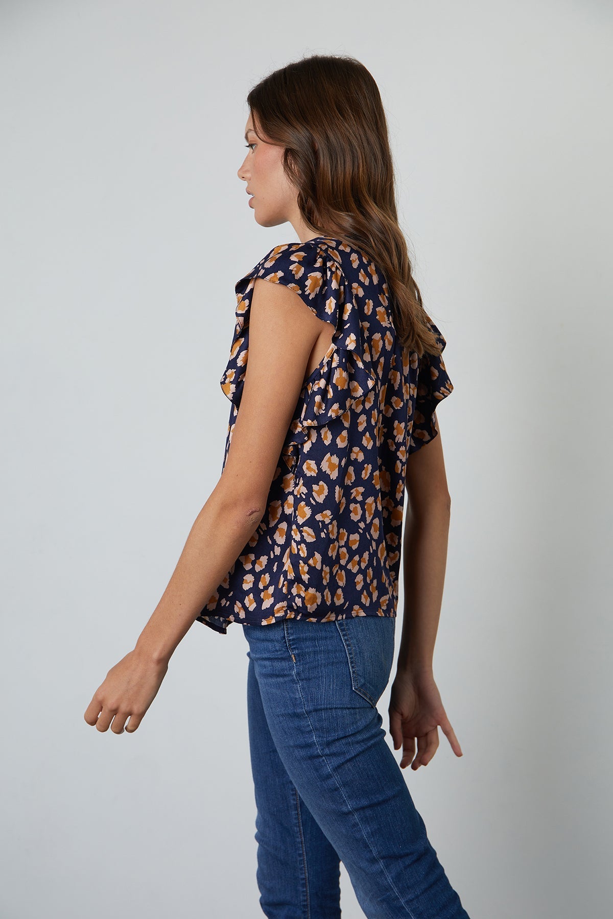 FRANCINE CHEETAH PRINT BLOUSE - Velvet Staging 2.0