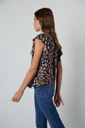 FRANCINE CHEETAH PRINT BLOUSE - Velvet Staging 2.0