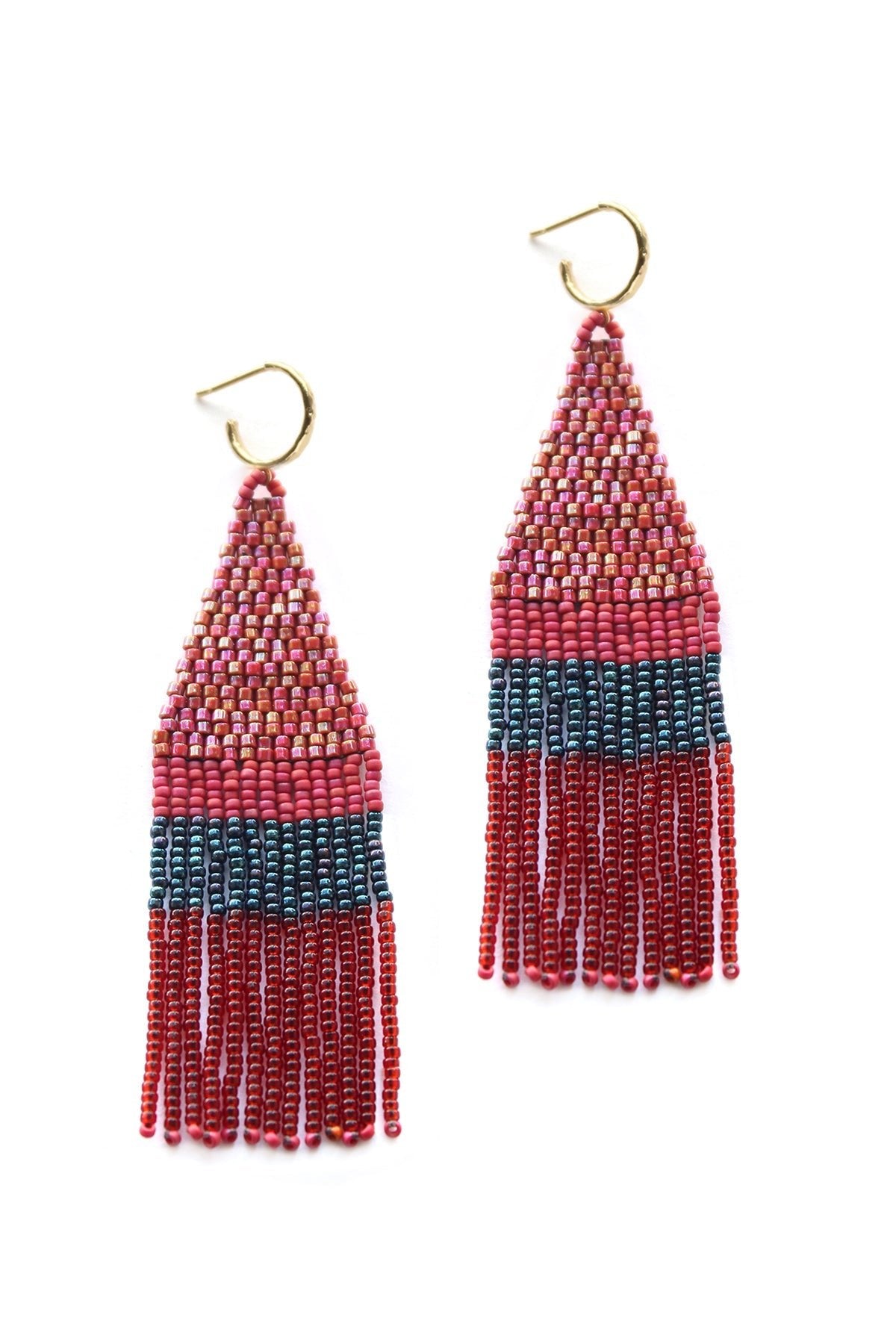 FRANJA BEADED FRINGE EARRINGS BY BLUMA PROJECT - Velvet Staging 2.0-26916148281540