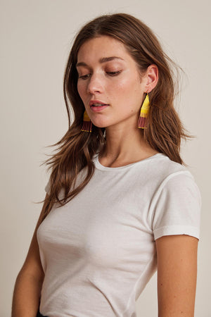 FRANJA BEADED FRINGE EARRINGS BY BLUMA PROJECT - Velvet Staging 2.0