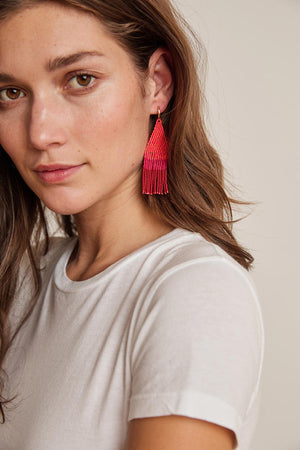 FRANJA BEADED FRINGE EARRINGS BY BLUMA PROJECT - Velvet Staging 2.0