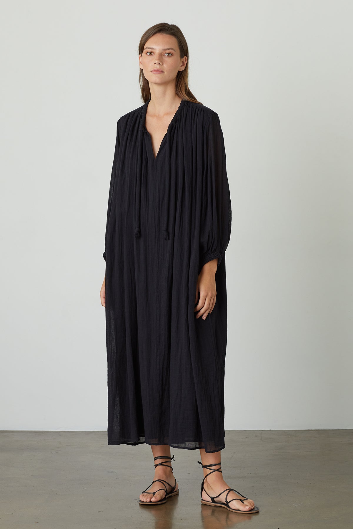 FRANKIE COTTON GAUZE MAXI DRESS - Velvet Staging 2.0-26916145201348