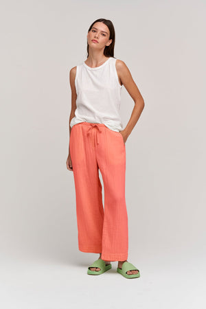 FRANNY COTTON GAUZE PANT - Velvet Staging 2.0