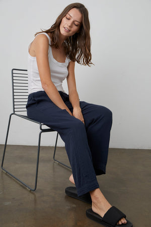 FRANNY COTTON GAUZE PANT - Velvet Staging 2.0