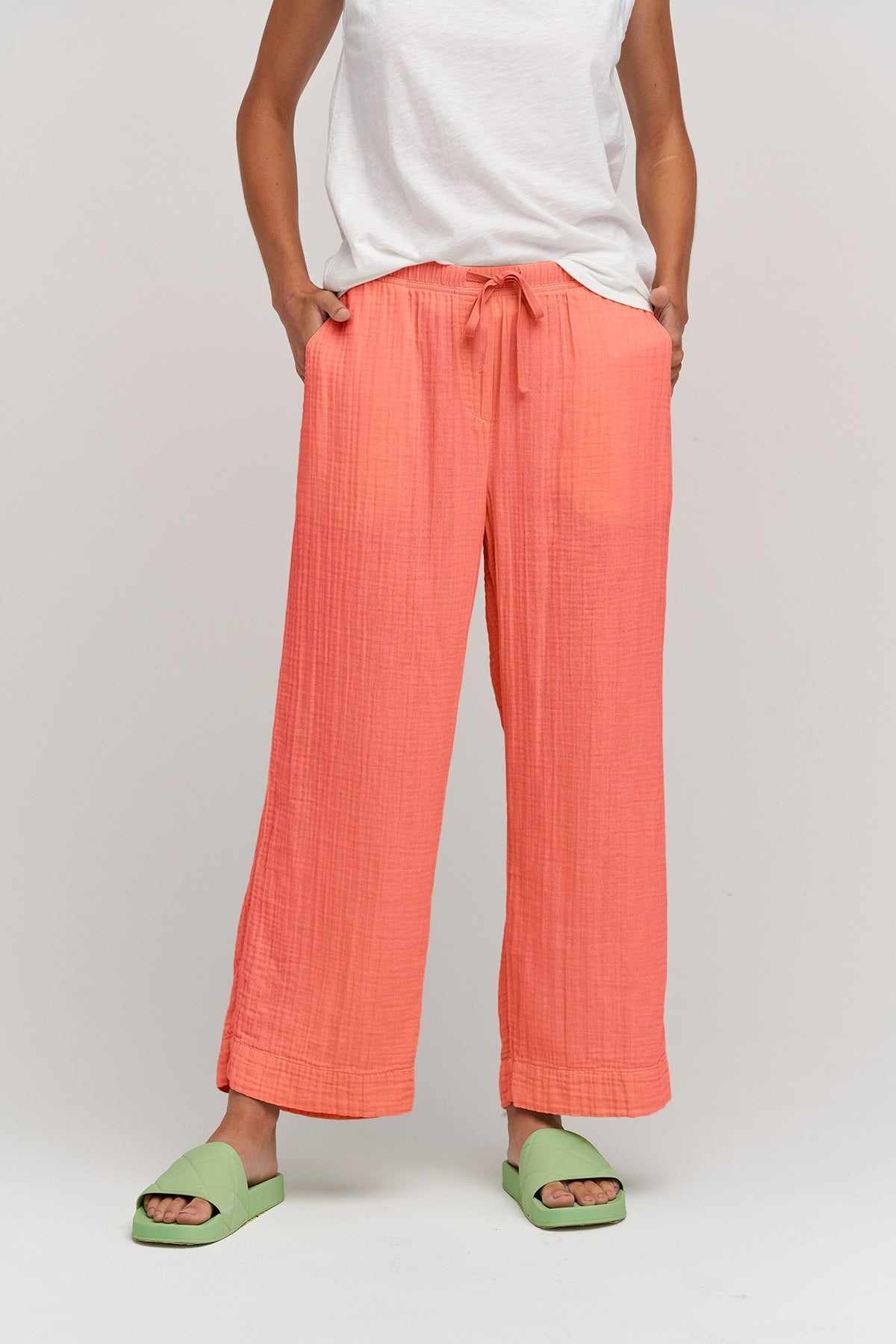 FRANNY COTTON GAUZE PANT - Velvet Staging 2.0