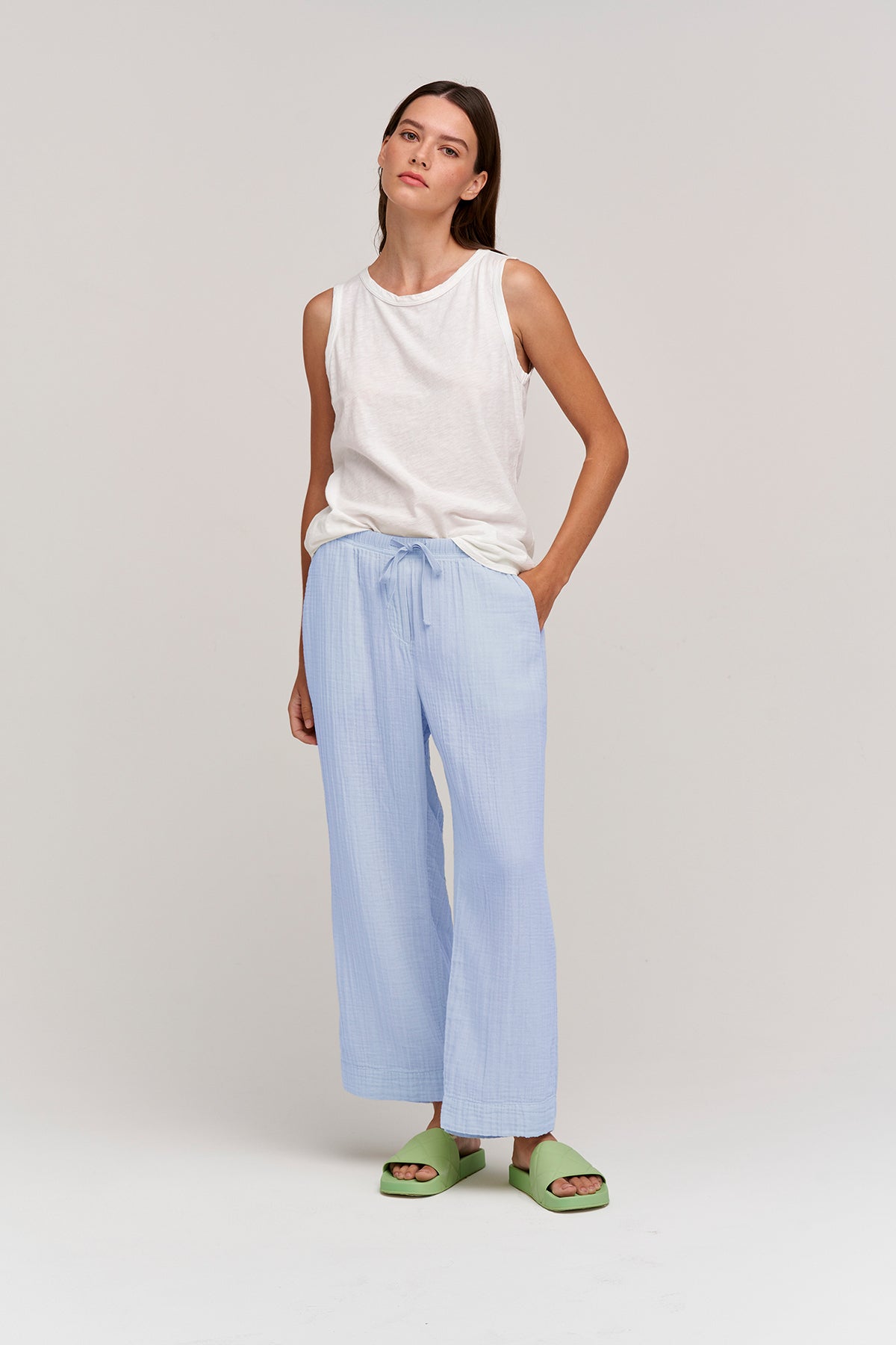 FRANNY COTTON GAUZE PANT - Velvet Staging 2.0