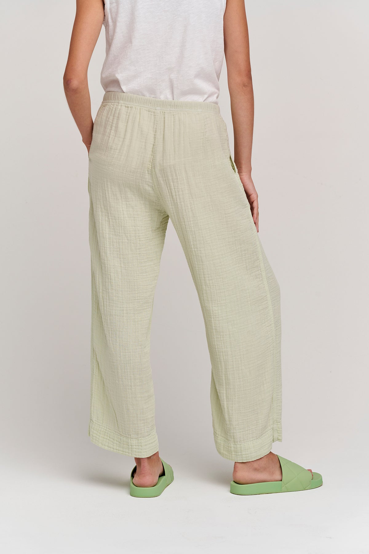 FRANNY COTTON GAUZE PANT - Velvet Staging 2.0-26916147265732