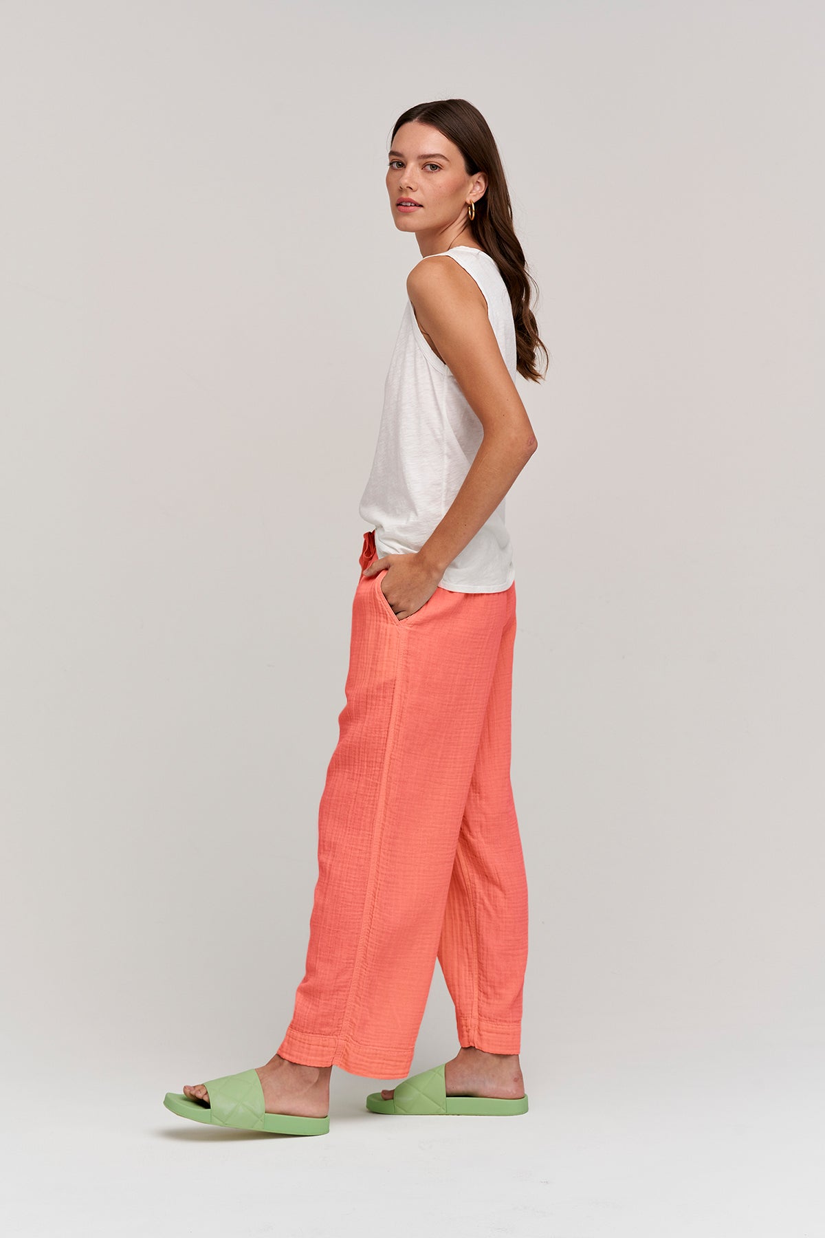 FRANNY COTTON GAUZE PANT - Velvet Staging 2.0