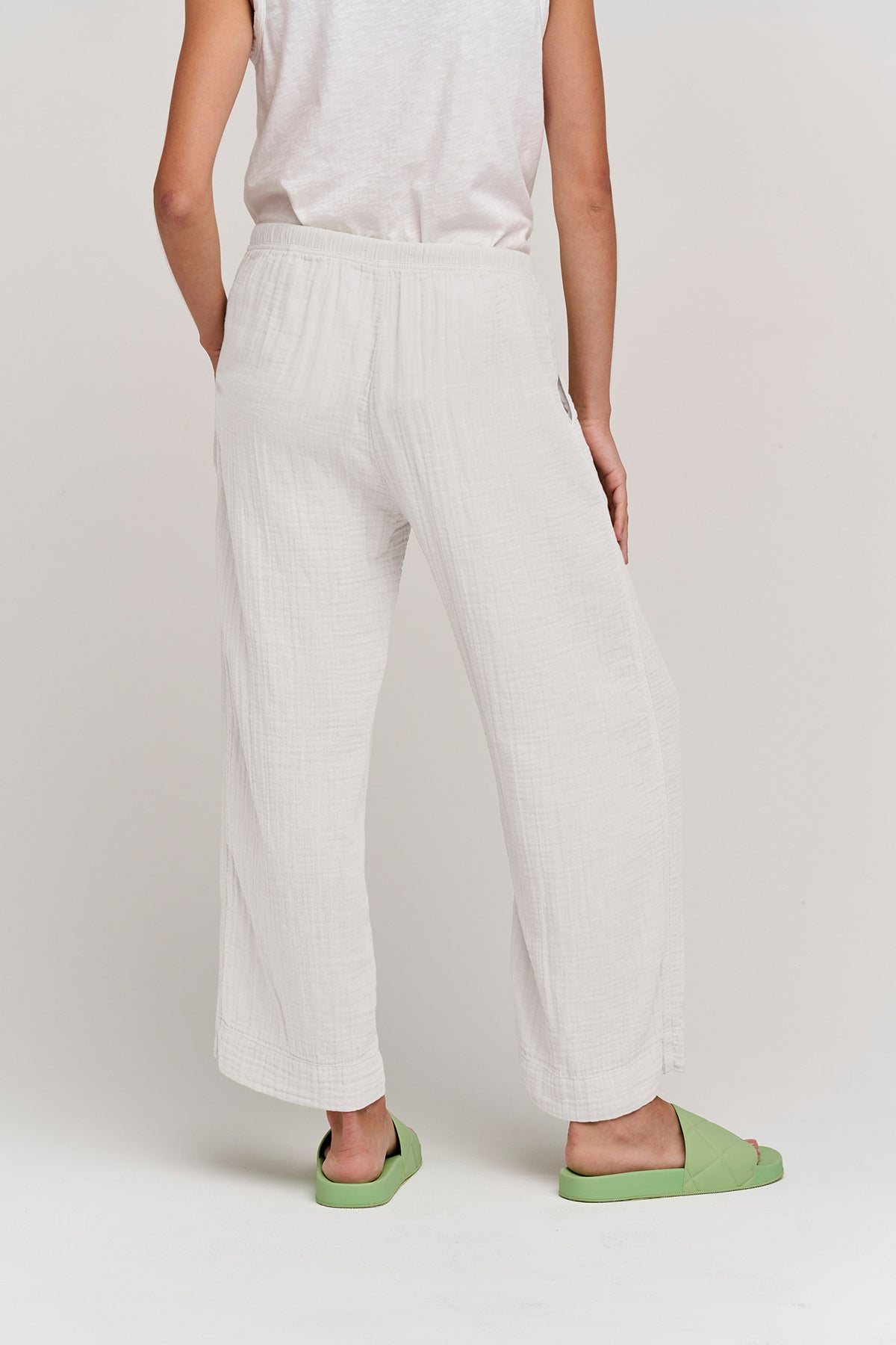 FRANNY COTTON GAUZE PANT - Velvet Staging 2.0-26916147921092
