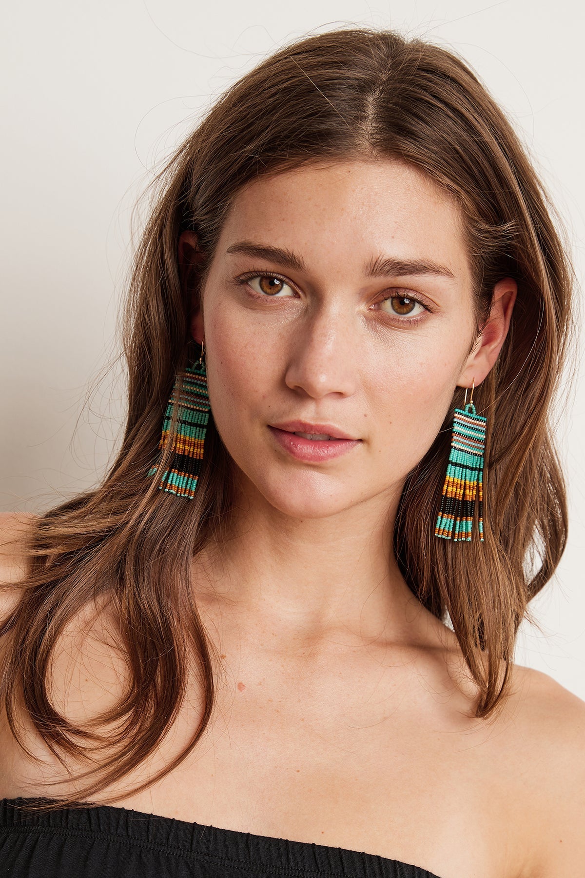 FREYA BEADED FRINGE EARRINGS BY BLUMA PROJECT - Velvet Staging 2.0