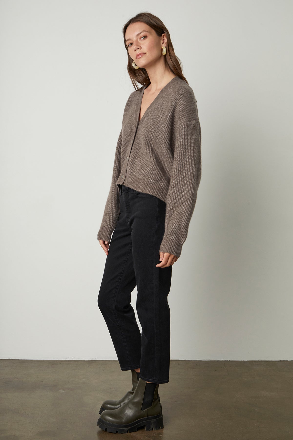 FRIDA BUTTON FRONT CARDIGAN - Velvet Staging 2.0