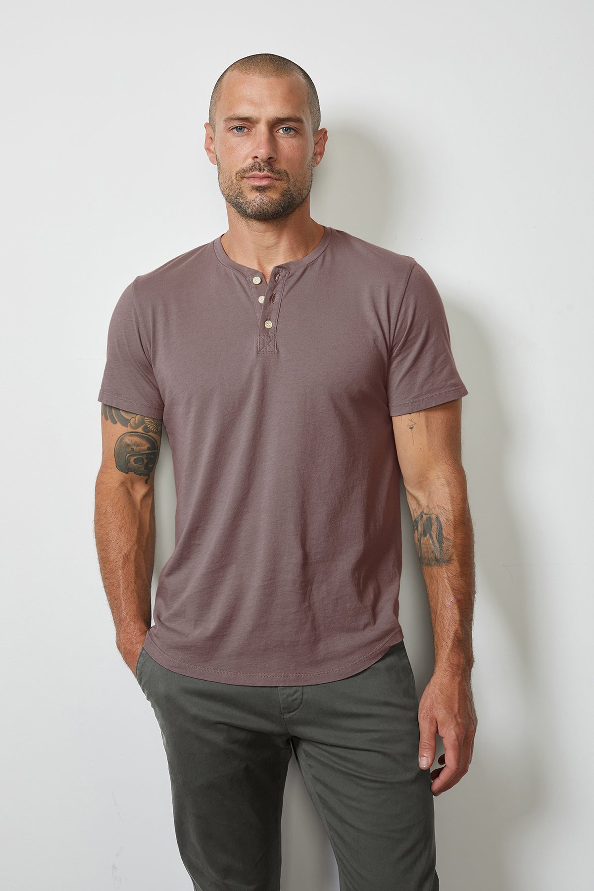 FULTON SHORT SLEEVE HENLEY - Velvet Staging 2.0-26916145692868