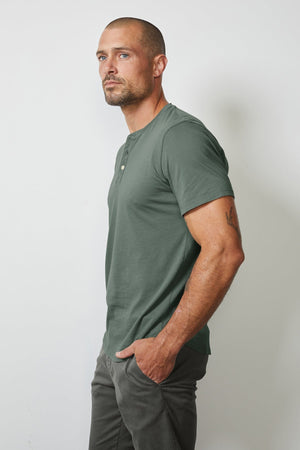 FULTON SHORT SLEEVE HENLEY - Velvet Staging 2.0