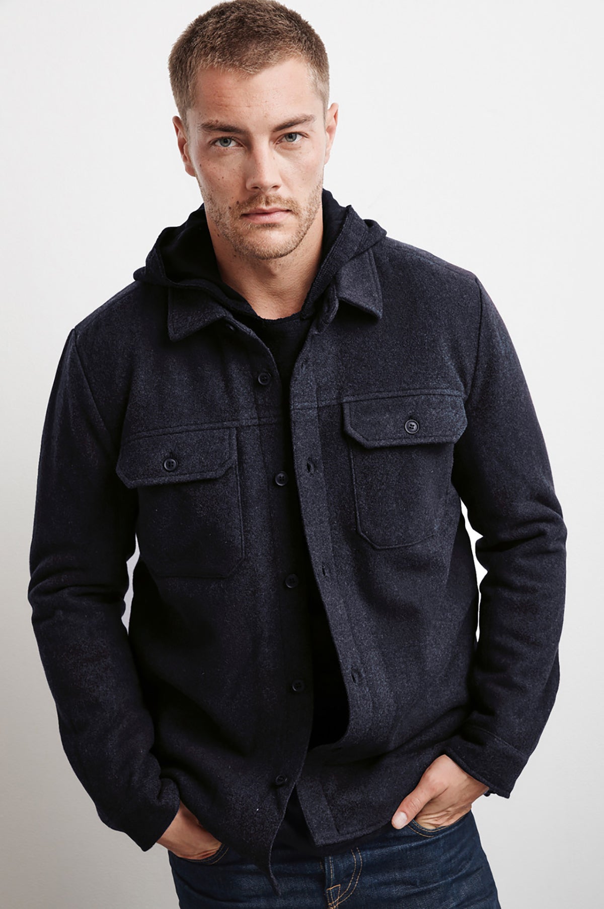 GARDNER FAUX SHERPA LINED JACKET - Velvet Staging 2.0