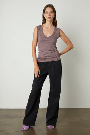 estina tank top fawn front