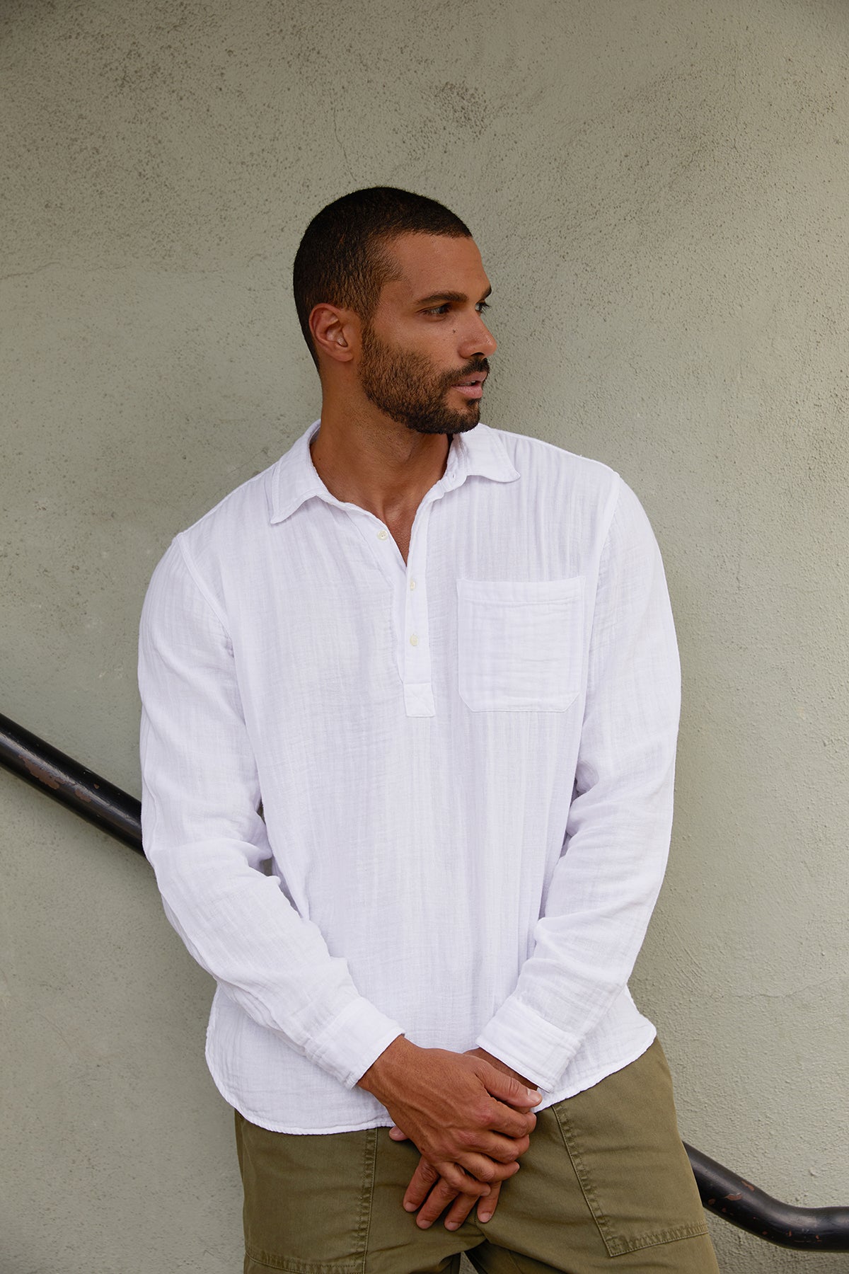 GERALD QUARTER BUTTON-UP SHIRT - Velvet Staging 2.0