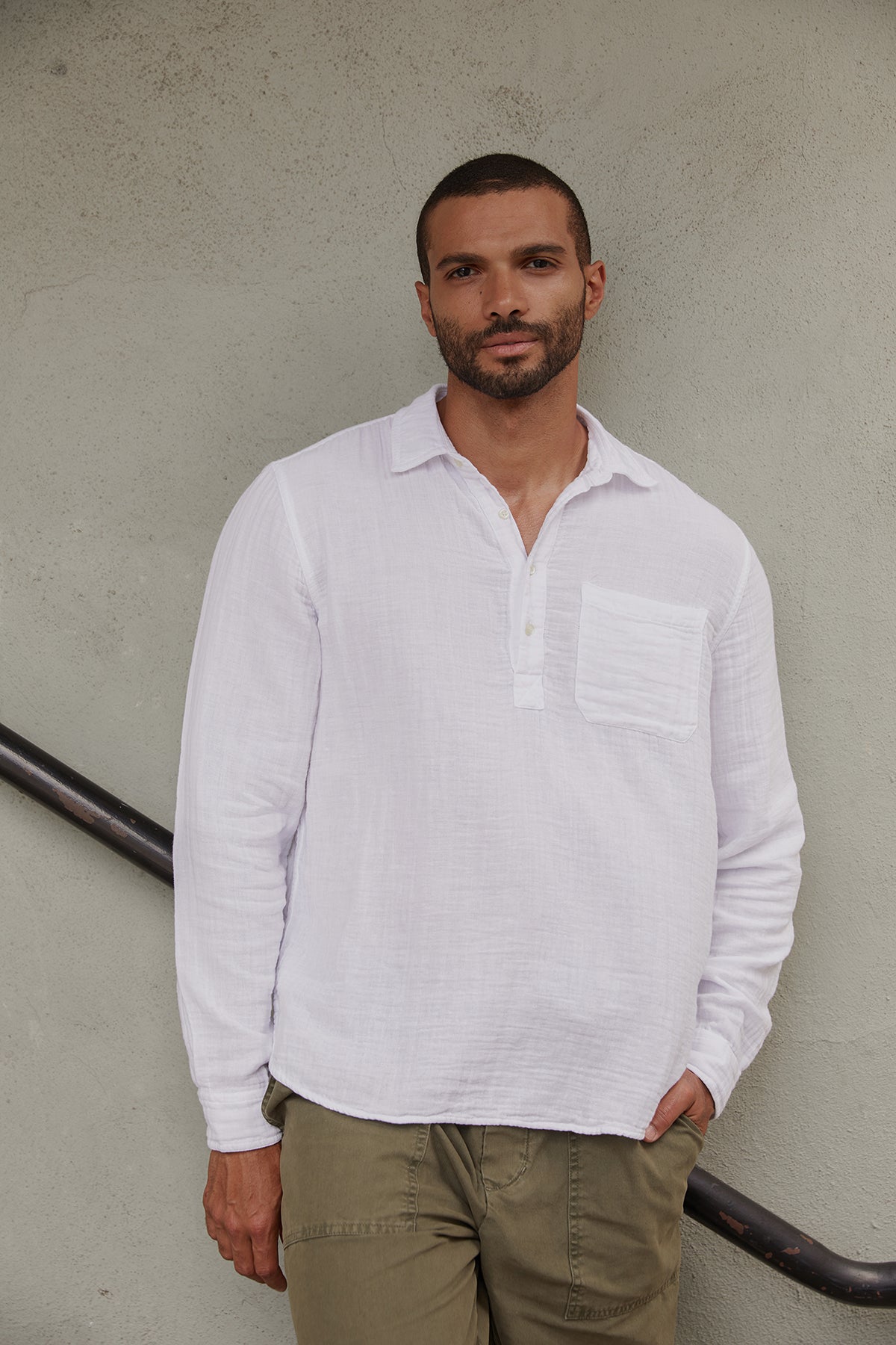 GERALD QUARTER BUTTON-UP SHIRT - Velvet Staging 2.0