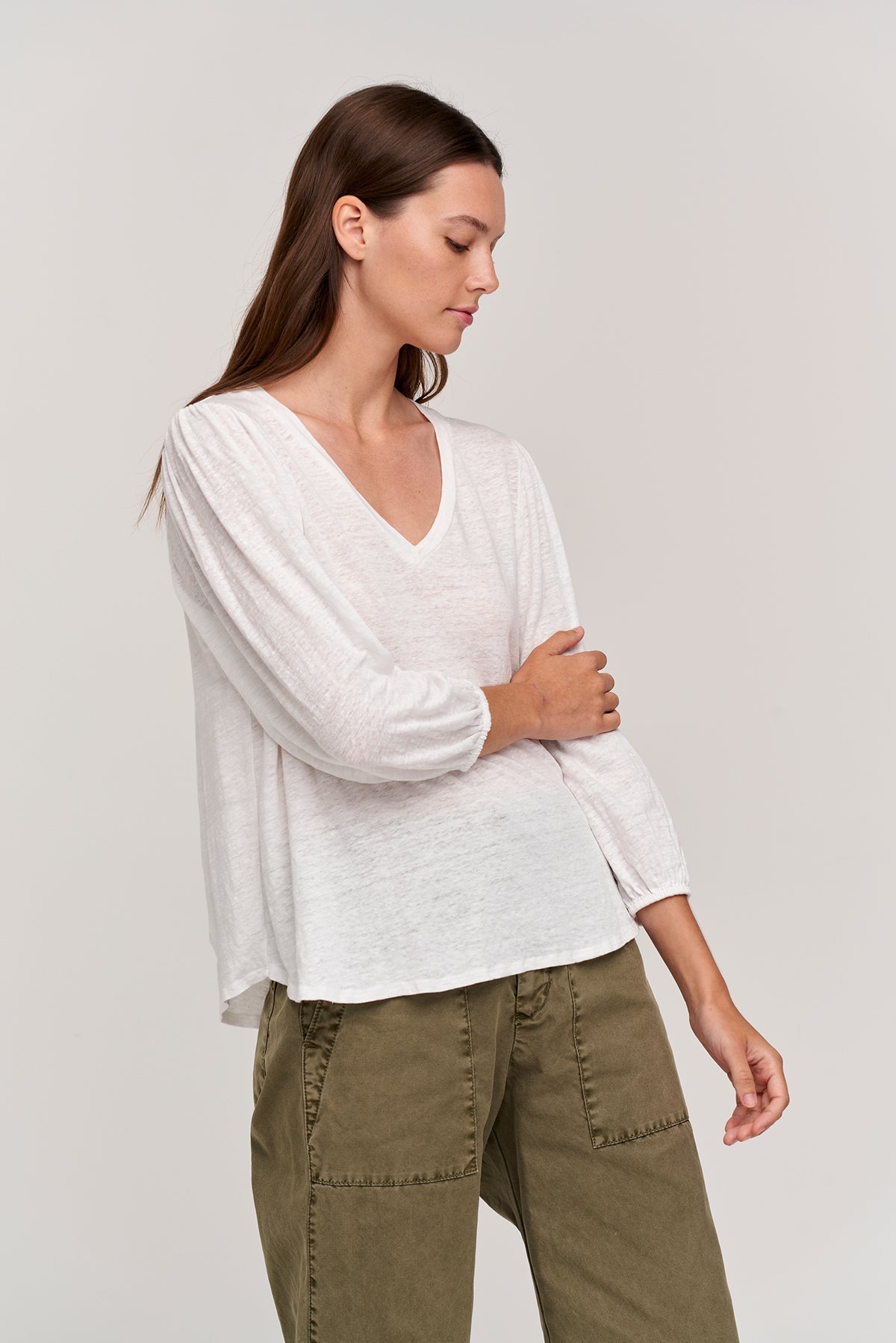 GINA V-NECK TEE - Velvet Staging 2.0-26916151951556