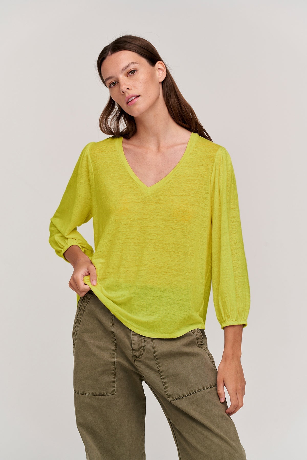 GINA V-NECK TEE - Velvet Staging 2.0