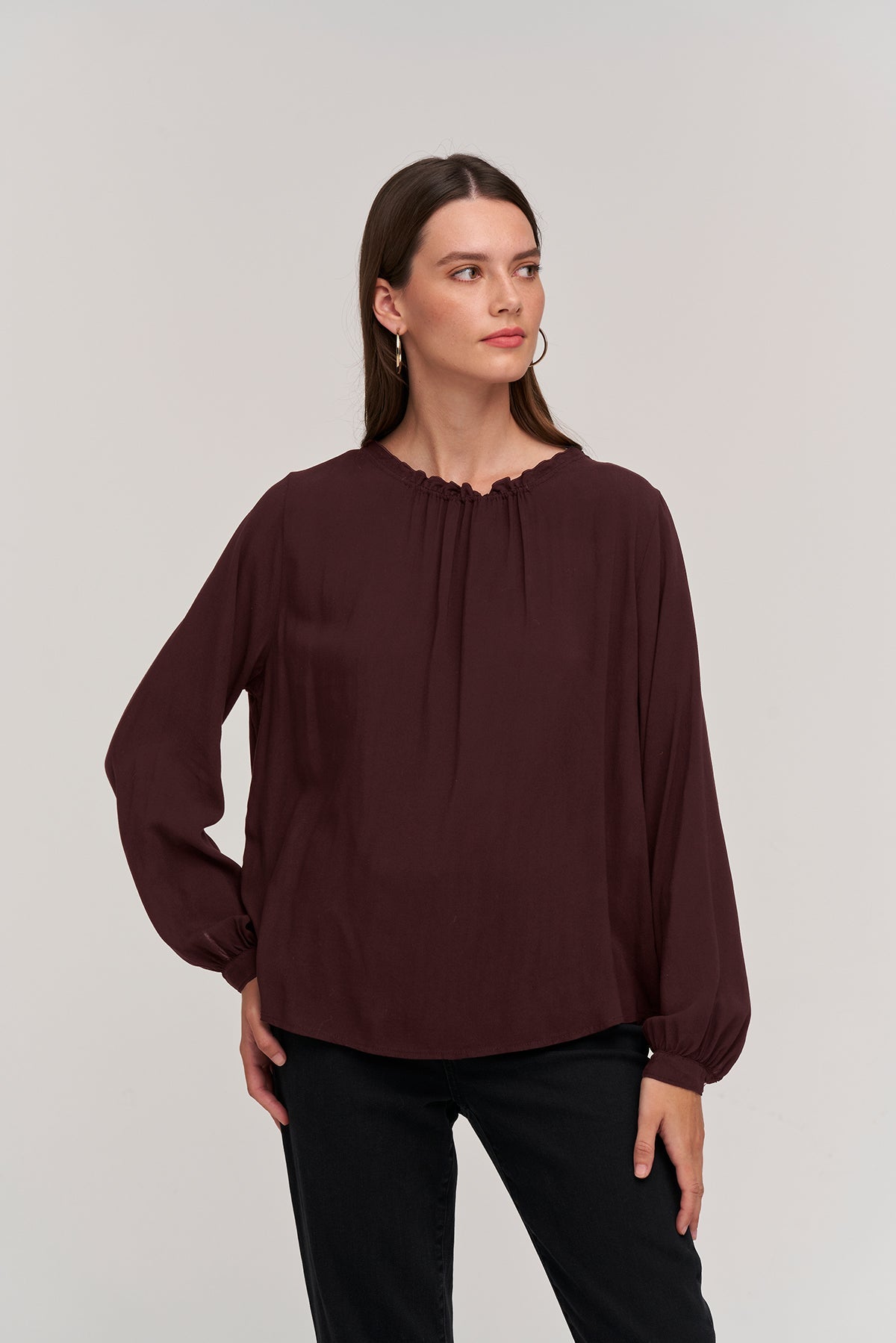 GINGER CHALLIS NECK TIE TOP - Velvet Staging 2.0