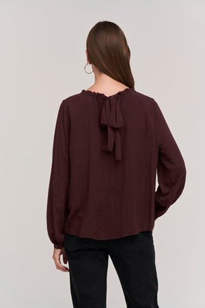 GINGER CHALLIS NECK TIE TOP - Velvet Staging 2.0