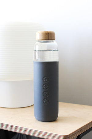 GLASS WATER BOTTLE BY SOMA - Velvet Staging 2.0